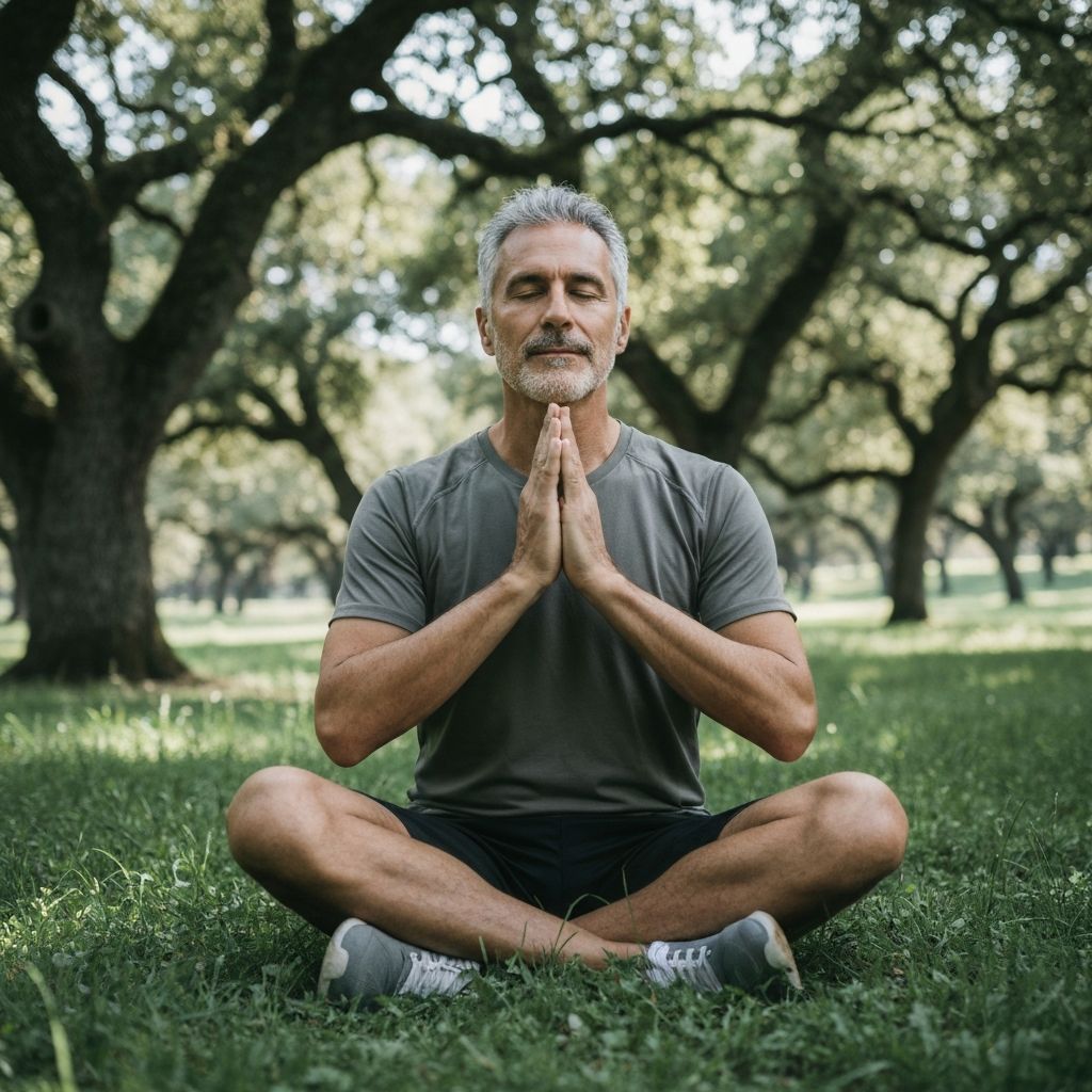 Calm breathing moment